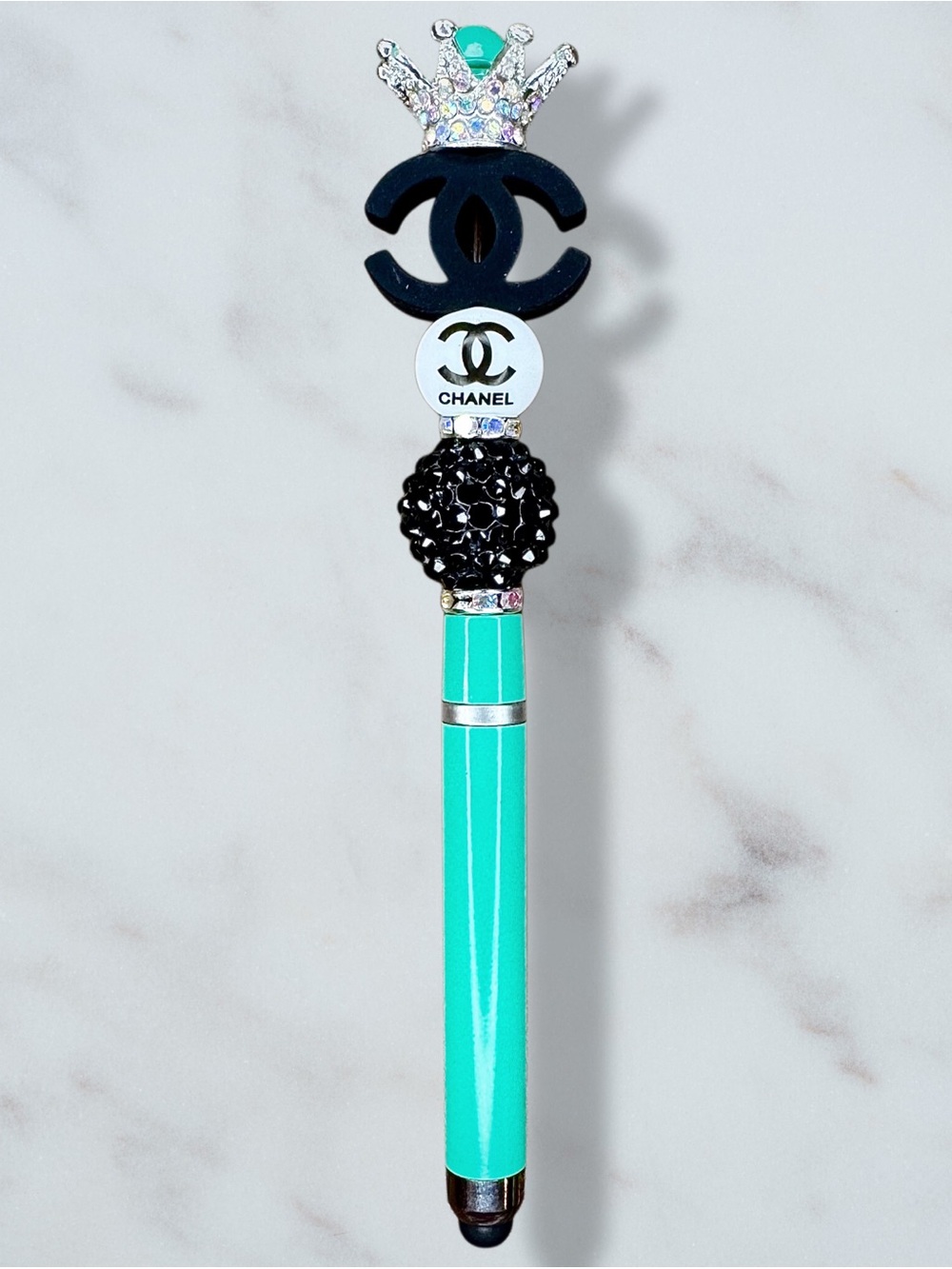 Fashion CC Dark Mint Green & Black Stylus & Pen